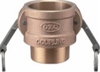 小澤物産 レバーカップリング OZ-B-BR-2 (50A) オスネジ型カプラー ブロンズ 【当商品のご購入は別途送料1,728円が必ず掛かります】