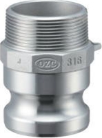 小澤物産 レバーカップリング OZ-F-SUS-2 (50A) オスネジ型アダプター ステンレス 【当商品のご購入は別途送料1,728円が必ず掛かります】