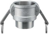 小澤物産 レバーカップリング OZ-B-SUS-3 (80A) オスネジ型カプラー ステンレス 【当商品のご購入は別途送料1,728円が必ず掛かります】