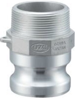 小澤物産 レバーカップリング OZ-F-AL-21/2 (65A) オスネジ型アダプター アルミニウム 【当商品のご購入は別途送料1,728円が必ず掛かります】