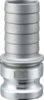 小澤物産 レバーカップリング OZ-EP-AL-21/2 (65A) プラスチックホース用アダプター アルミニウム 【当商品のご購入は別途送料1,728円が必ず掛かります】