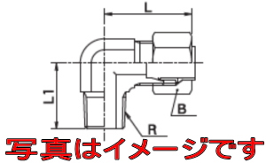 大阪ジャッキ製作所 KE06-04M エルボ（くい込み継手）